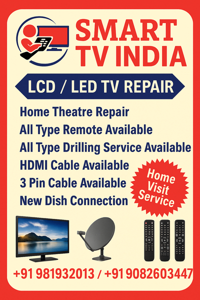 Cover photo of Smart Tv India (Sony Samsung Lg Vu Service Center)